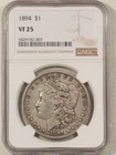 1894 $1 MORGAN DOLLAR - NGC VF-25