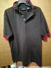 Greg Norman “The Shark” Black Polo Size Large
