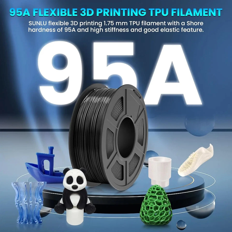 3D Filament PETG/EASY ABS/TPU/ASA Filamnet 1.75mm 5Roll 1KG(TPU 0.5KG/Roll) - Image 4 of 4