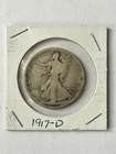 1917 D 50C Walking Liberty Half Dollar