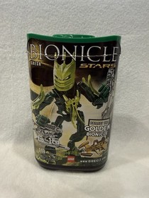 LEGO BIONICLE Stars 7117 GRESH Complete with Manual, Golden Armor Piece Canister