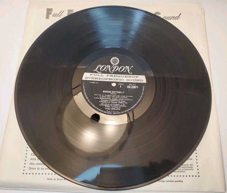 Madama Butterfly Puccini 4LP Box Set Renata Tebaldi BlueBack FFSS OSA1406 London - Image 4 of 4