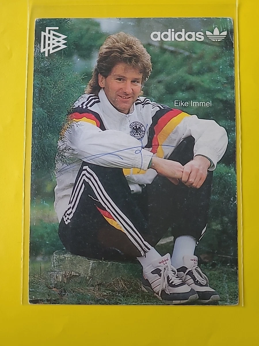 Thomas Häßler Autogrammkarte DFB Weltmeister 1990 Original Signiert+A
