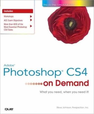 Adobe Photoshop CS4 on Demand - Paperback, by Johnson Steve - Very Good