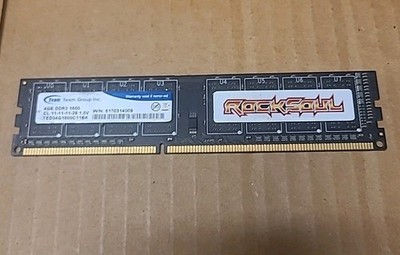(1) Team Group DDR4 4GB 1600 MHz Memory Dual Channel Rock Soul Edition