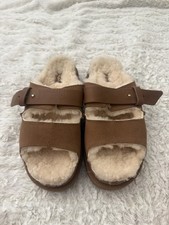 UGG Women's greenport strap slides Sandal in chestnut size 8