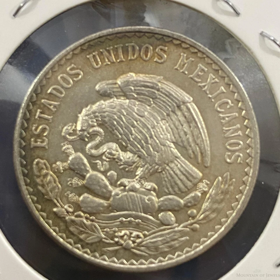 Moeda de prata 1947 México 1 peso 0,500 #52023-16H - Imagem 4 de 4