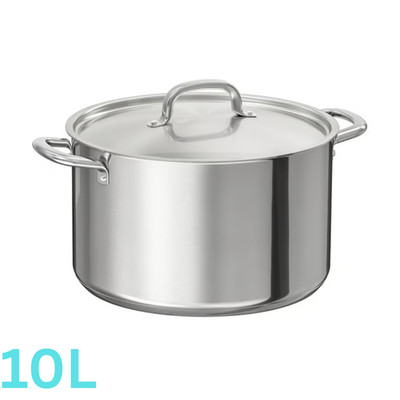 IKEA 365+ Topf mit Deckel Edelstahl Induktion Suppenkochtopf 10L