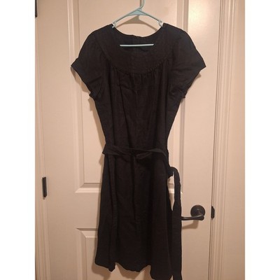 knee length dresses for ladies 3/4 Sleeve Obi Wrap Dress Miley Xs / Pure Black main image 0