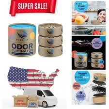 PUREPAX Odor Eliminator For Small Spaces - Activated Carbon Charcoal Unscent...