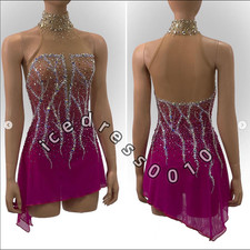 Ice Figure Skating Dress. Competition Gymnastics Ballet Custom Ice Dance Dress
