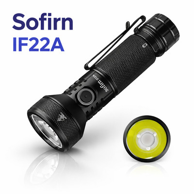 Sofirn IF22A Powerful Flashlight SFT40 2100 Lumens 680M Throw USB-C Rechargeable