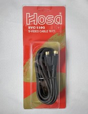Hosa SVC-110G S-Video Cable with Gold Terminations 10ft - BRAND NEW