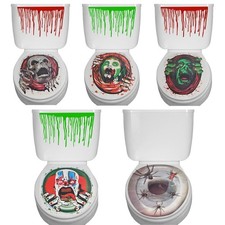Toilet Seat Sticker Halloween Party Decoration Cover Scary Horror