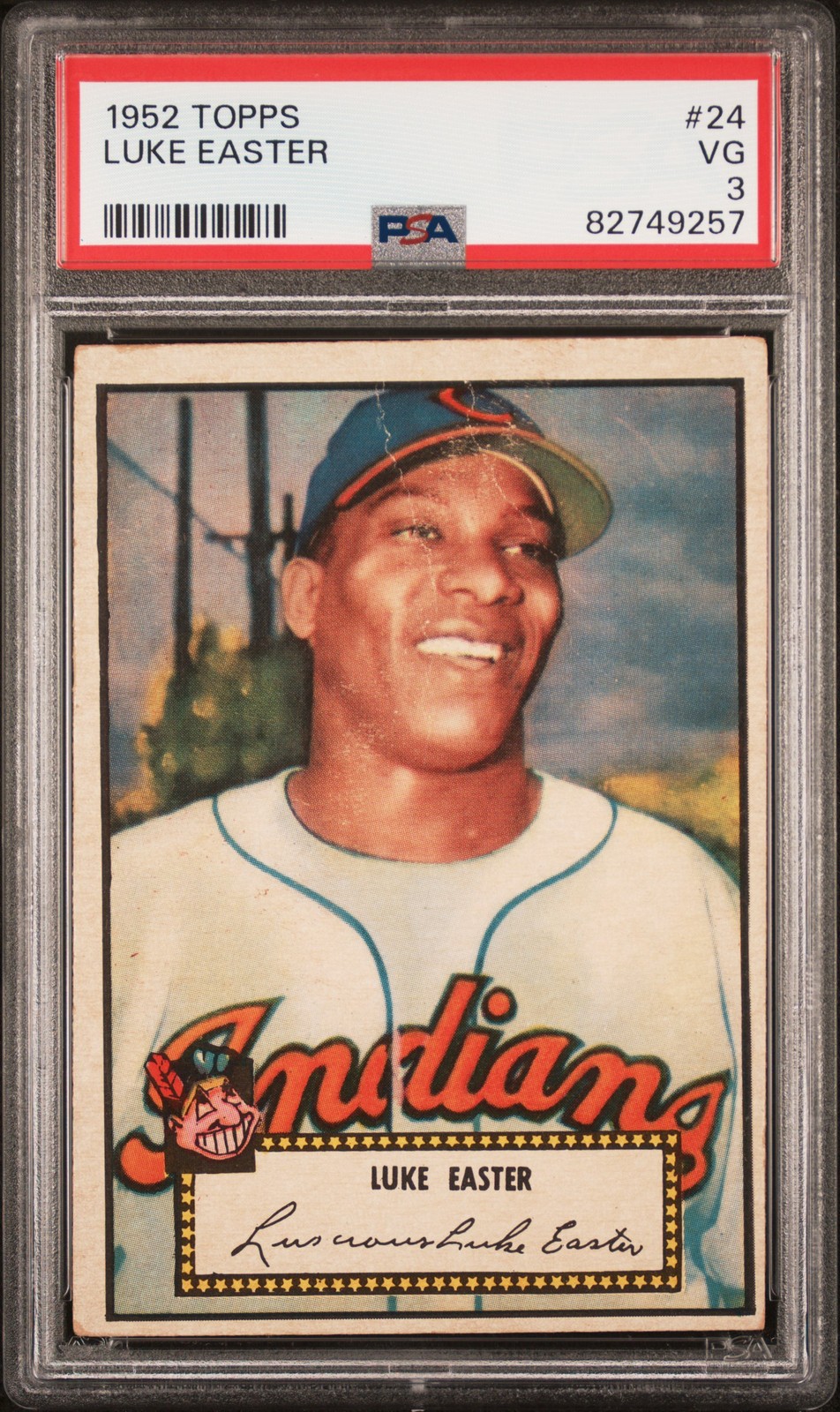 1952 TOPPS #24 LUKE EASTER PSA 3