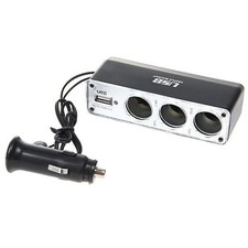 For Samsung Galaxy S20/S21/S22 - Car Charger Splitter DC Socket USB Port Power