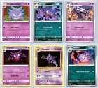 (6) Haunter Pokemon Card Lot Japanese & English XY Evolutions TCG Collection Set