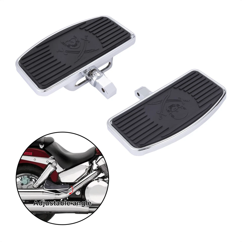 Universal Rear Foot Boards Flootboard Floorboards For Harley Honda Yamaha Suzuki Foto 2 de 4