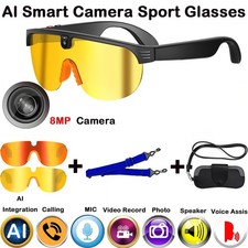 Video Recording Eyewear/Sunglasses Chat-GPT AI Smart Glasses Bluetooth Earphone