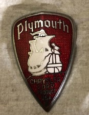 1938 Plymouth Radiator Emblem 1938 Plymouth Radiator Emblem