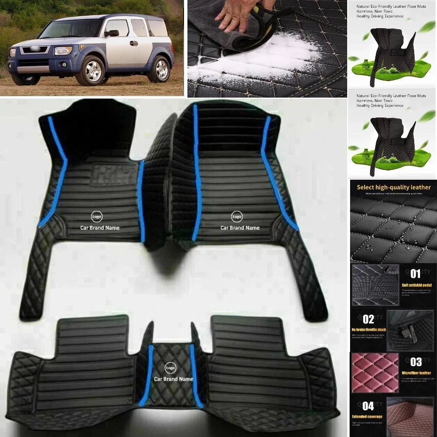 For Honda Element Car Floor Mats Carpets Cargo Liners Custom All Weather — 第 4/4 张图片