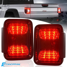 Replacement Fit For Jeep Gladiator Jt 2020- 2024 Pair Led Tail Lights Rear Lamps