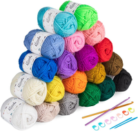 Ilauke Wolle Zum HäKeln Stricken 20 Farben X 30G Weiche HäKelwolle Set | Acrylga
