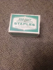 VINTAGE!-Duo Fast 7512-D Box 5000 ?   Piece 3/8" Staples 