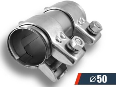 EDELSTAHL Auspuffschelle Doppelschelle für VW SCIROCCO T-CROSS T-ROC TIAGO VENTO