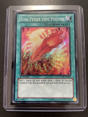 Yu-Gi-Oh! Eine Feder vom Phönix LCYW Secret Rare Near Mint 1. Auflage