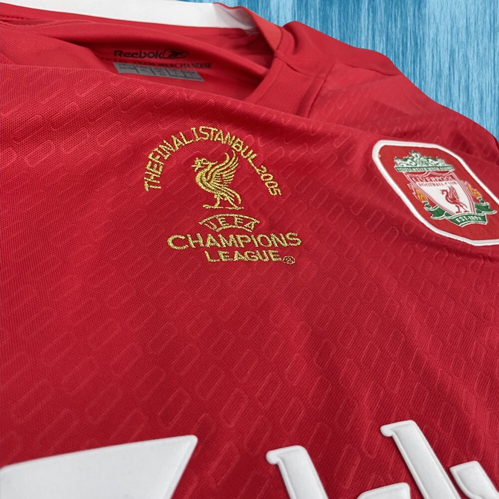 Gerrard #8 - Liverpool 2005 Home Jersey Vintage Champions Gerrard #8 - Liverpool 2005 Home Jersey Vintage Champions