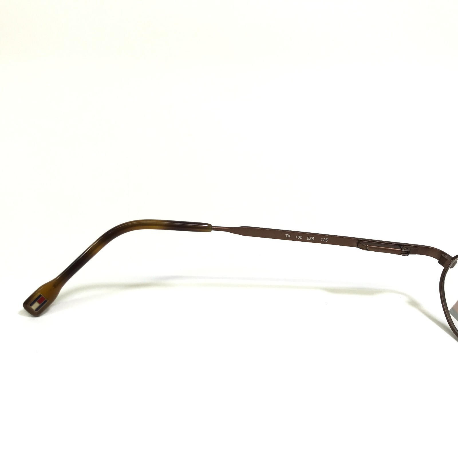 Tommy Hilfiger Eyeglasses Frames TK100 236 Brown Octagon Oval Wire Rim 42-18-125 thumbnail 9