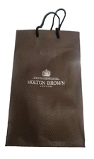 Molton Brown LONDON Shopping Gift Bag tote designer cord handle 12"x 3.75"x 7"