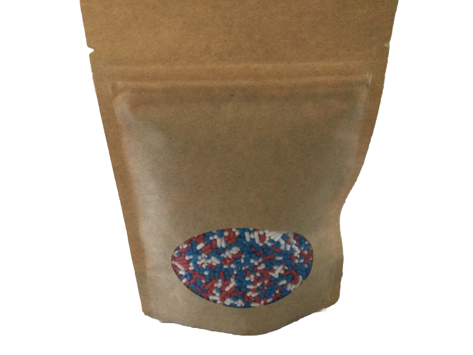 Red, White & Blue Sprinkles Cupcake Cake Candy Topping