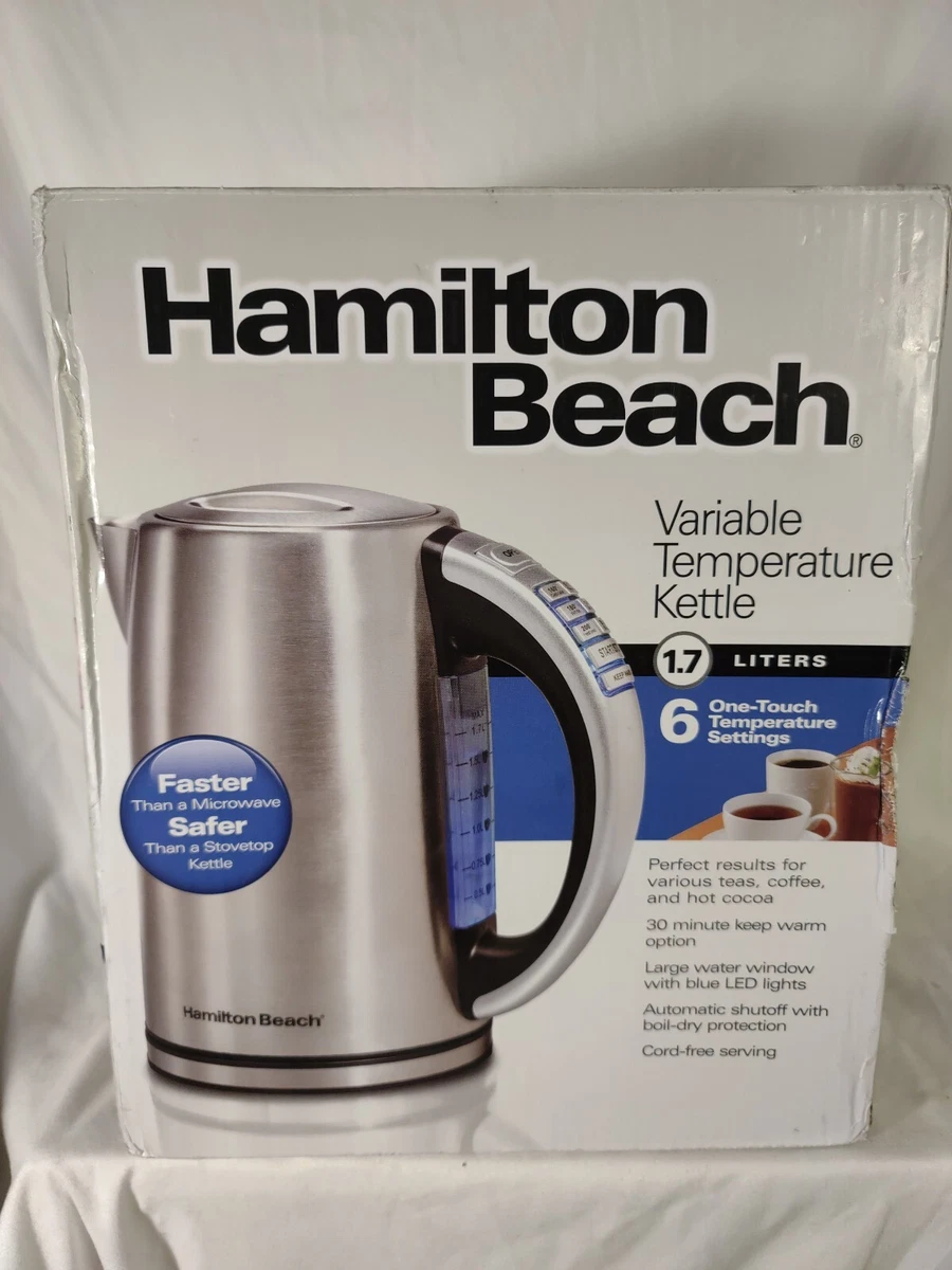 Hamilton Beach 1.7-l Variable Temperature Kettle - Stainless