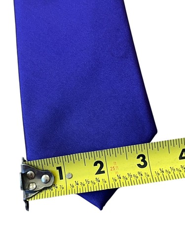 Cravatta collo uomo Michael Michael Kors viola 100% seta tinta unita città classica colorata - Foto 7 di 8