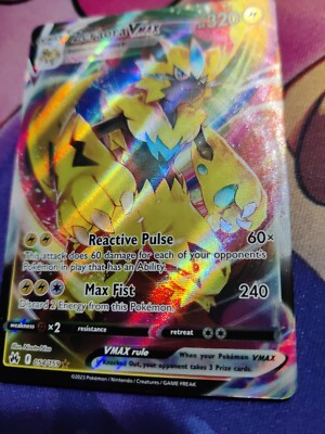 Mint! Zeraora VMAX 054/159 Holo Full Art Ultra Rare Crown