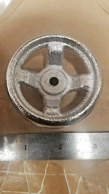 One, (1) 3 '' Chrome plated Handwheel Custom bore or thread available, inquire