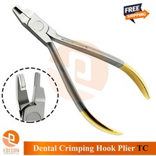 Orthodontic Hook Crimping Plier TC Dental Crimpable Archwire Placement Ball Hook