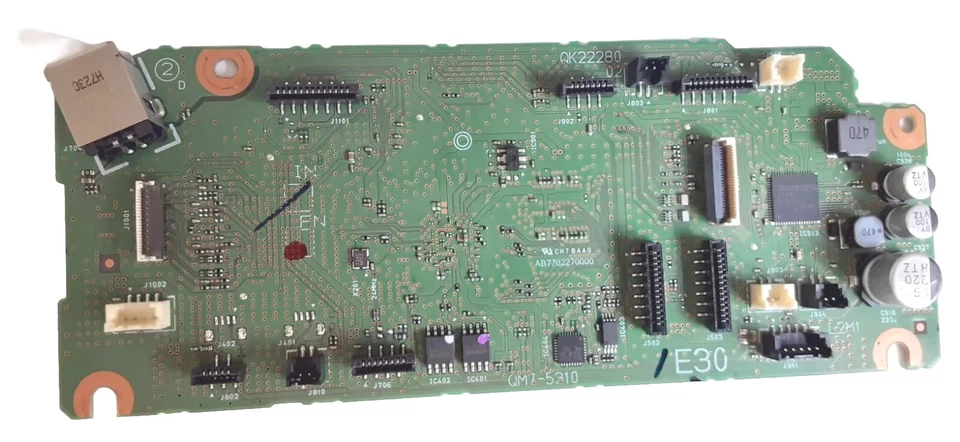 Canon Pixma E30 Formatter Main Board TS6120 QM7-5310 QK2-2280 (No Wifi Card) - Image 3 of 4