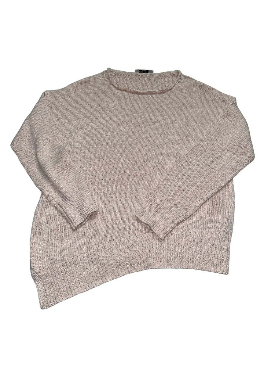 All Saints Pastel Pink Nadine Sweater Oversize Open Weave