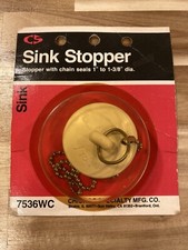 Sink Stopper For 1 to 1-3/8 Drains. Chicago Specialty Mfg Co
