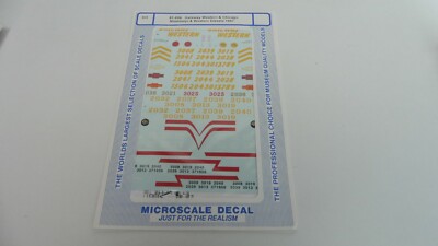 Microscale Decal 87-696 Gateway Western & Chicago M&WD Diesels 1987 Spur H0