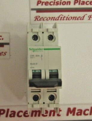 Schneider Electric 60164 Circuit Breaker 2P 20A 240V Multi 9 C 60