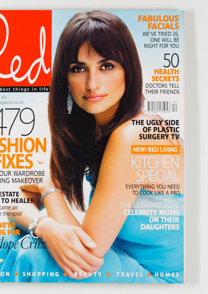 PENELOPE CRUZ CELEBRITY MUMS HEALER HEALTH LIVING SPRING MAKEOVER Red magazine