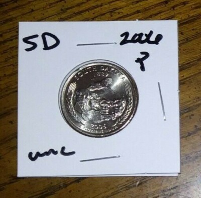 2006 - P Mint -  UNC - South Dakota State Quarter + Protective Coin Holder 