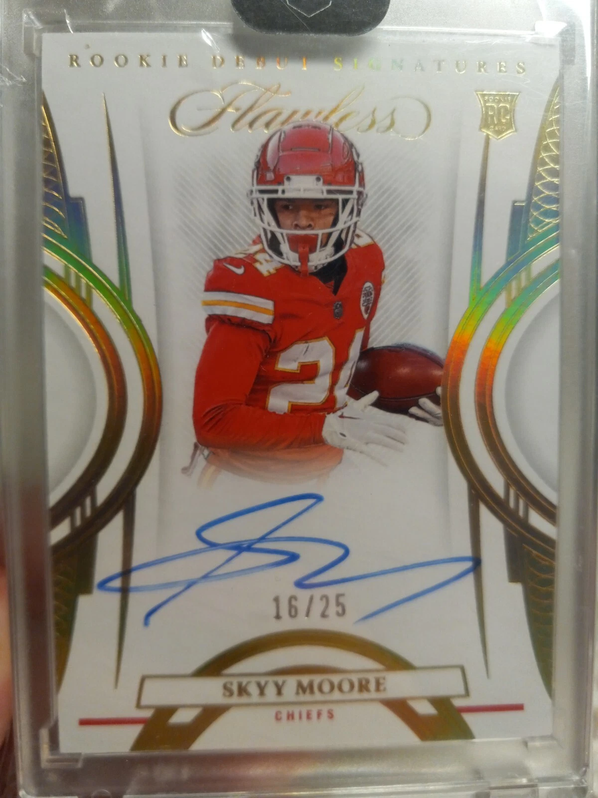 2022 Panini Flawless Skyy Moore Rookie Debut Signatures Auto RC #RDS-SM /25