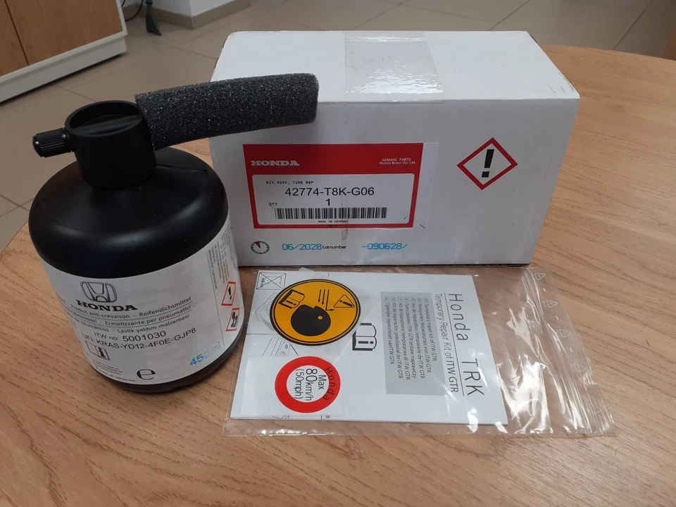 Original Crevaison Reifenpannenset Bouteille Honda Hr-V Bj.2015-2021 - Photo 1/1