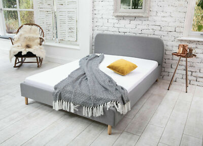 MODERN SINGLE 4FT6 DOUBLE 5FT KING SIZE FABRIC BED FRAME - Main Image