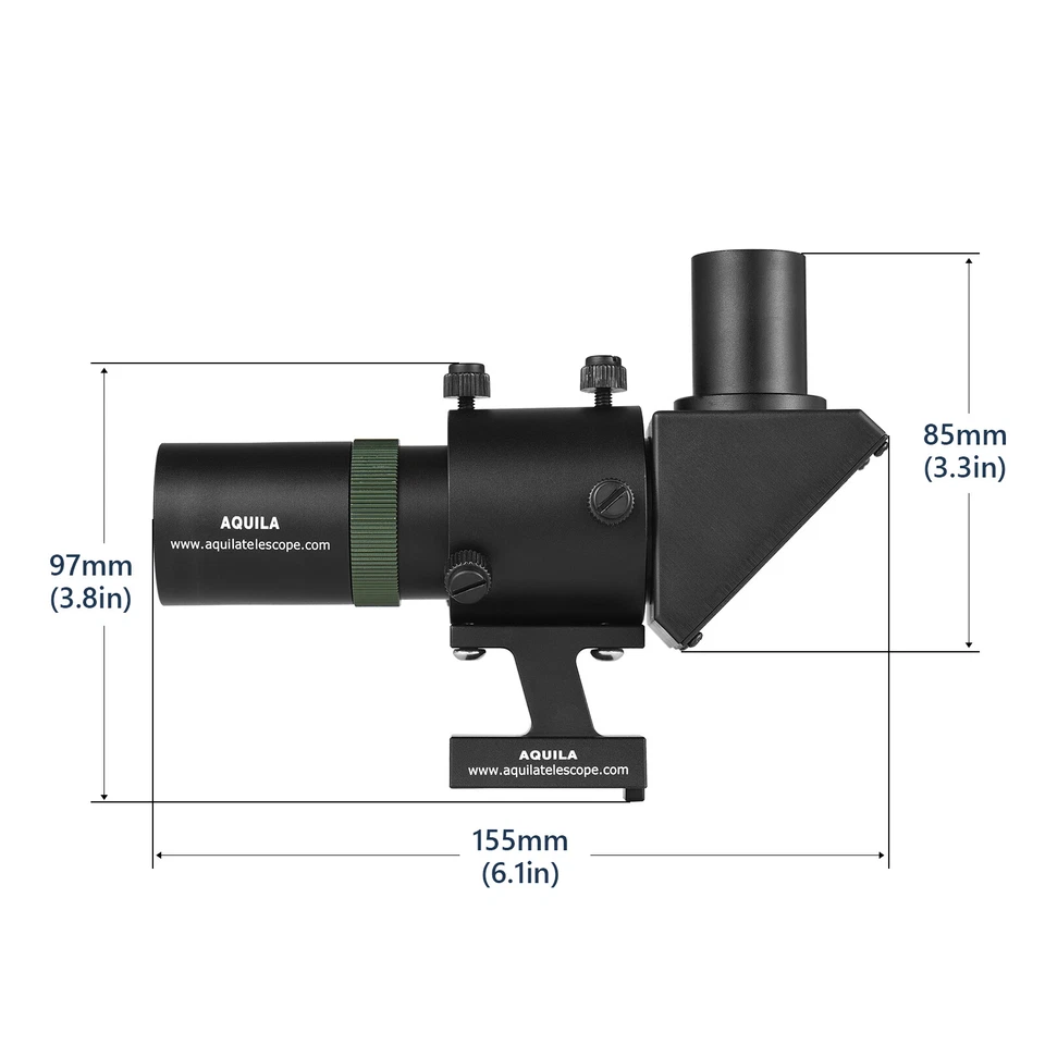AQUILA 6*30mm Finder Scope 90° Right Angle Finderscope High Definition Telescope - Image 3 of 4